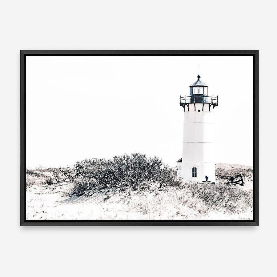 Shop Cape Cod Lighthouse II Photo Canvas Print a coastal themed photography framed stretched canvas print from The Print Emporium wall artwork collection - Buy Australian made prints for the home and your interior decor space, TPE-802-CA-35X46-NF