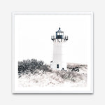 Shop Cape Cod Lighthouse II (Square) Photo Art Print a coastal themed photography wall art print from The Print Emporium wall artwork collection - Buy Australian made fine art poster and framed prints for the home and your interior decor, TPE-803-AP
