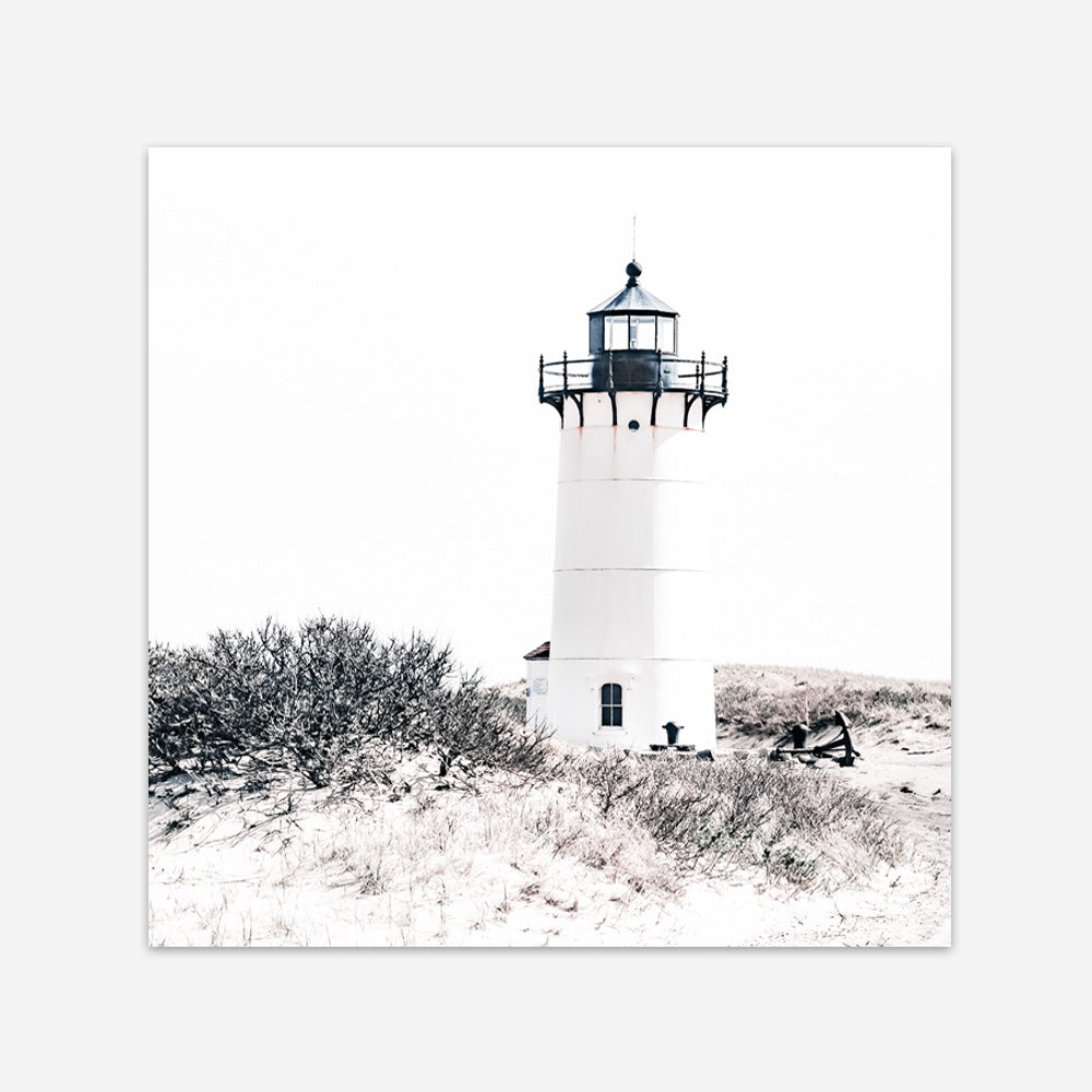 Shop Cape Cod Lighthouse II (Square) Photo Art Print a coastal themed photography wall art print from The Print Emporium wall artwork collection - Buy Australian made fine art poster and framed prints for the home and your interior decor, TPE-803-AP