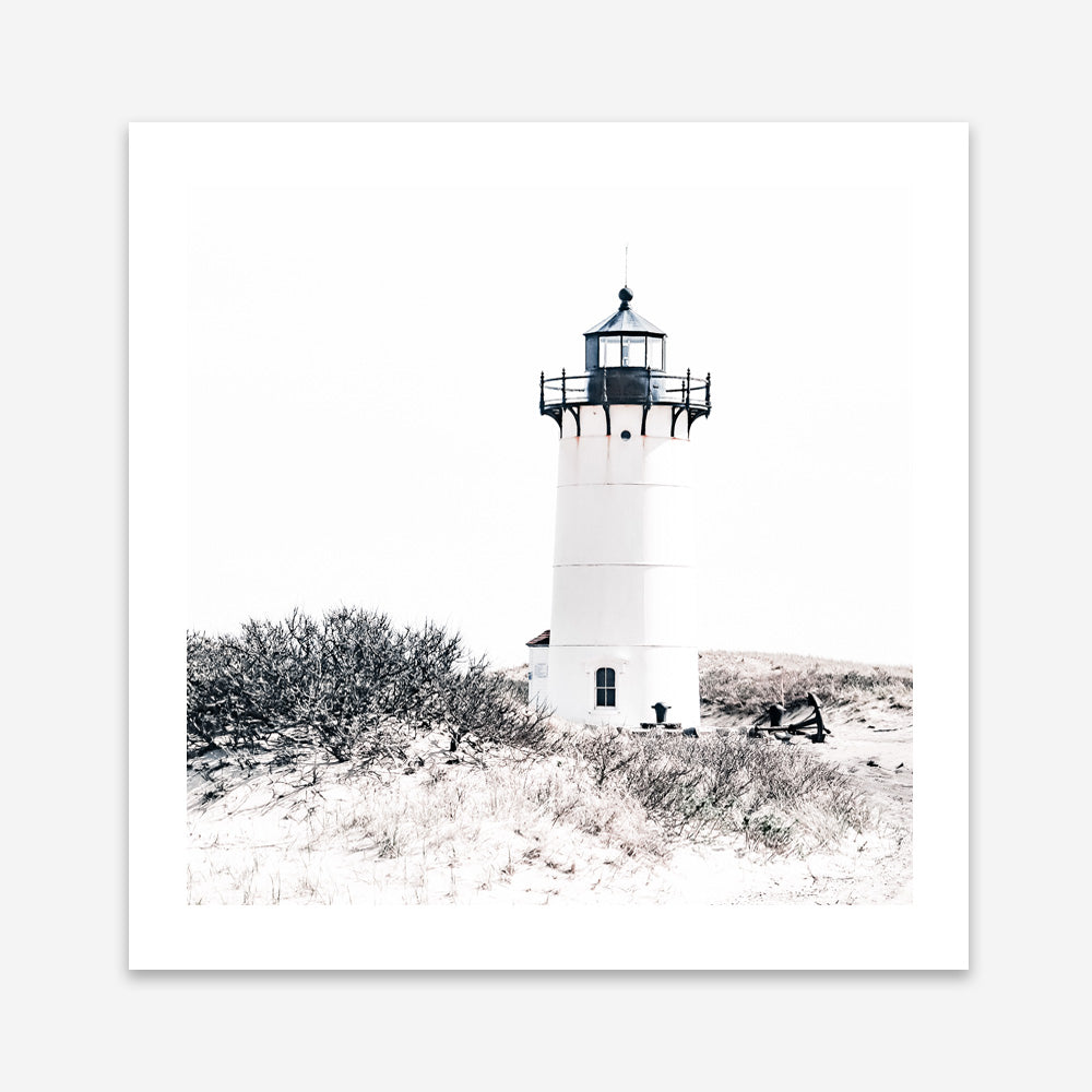 Shop Cape Cod Lighthouse II (Square) Photo Art Print a coastal themed photography wall art print from The Print Emporium wall artwork collection - Buy Australian made fine art poster and framed prints for the home and your interior decor, TPE-803-AP