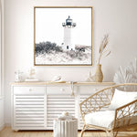 Shop Cape Cod Lighthouse II (Square) Photo Canvas a coastal themed photography framed stretched canvas print from The Print Emporium wall artwork collection - Buy Australian made prints for the home and your interior decor space, TPE-803-CA-40X40-NF