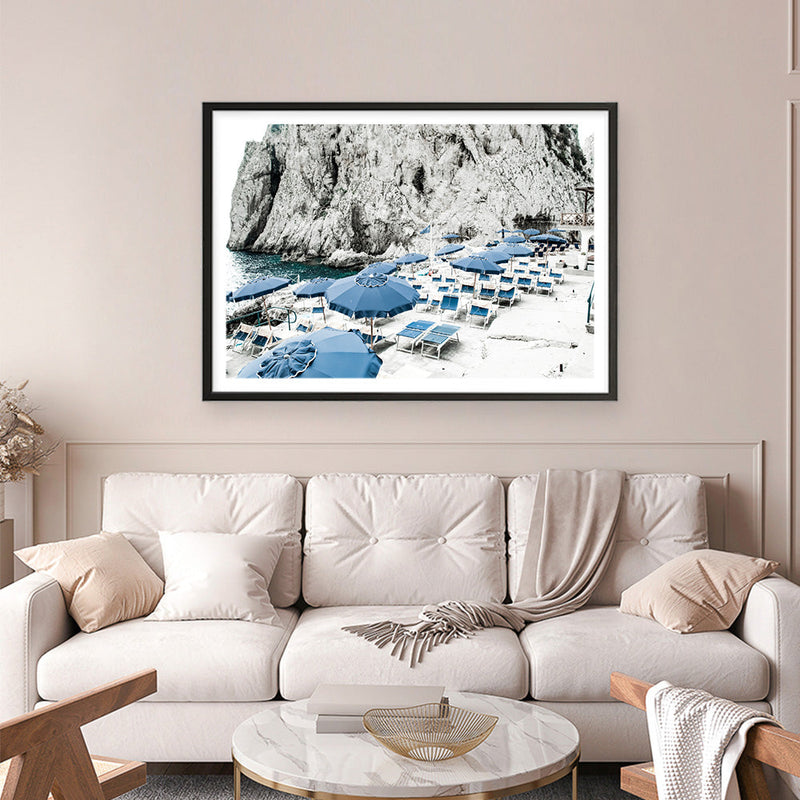 Shop Capri Beach Club I Photo Art Print a coastal themed photography wall art print from The Print Emporium wall artwork collection - Buy Australian made fine art poster and framed prints for the home and your interior decor, TPE-861-AP