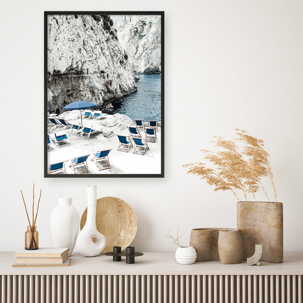 Shop Capri Beach Club II Photo Art Print a coastal themed photography wall art print from The Print Emporium wall artwork collection - Buy Australian made fine art poster and framed prints for the home and your interior decor, TPE-862-AP