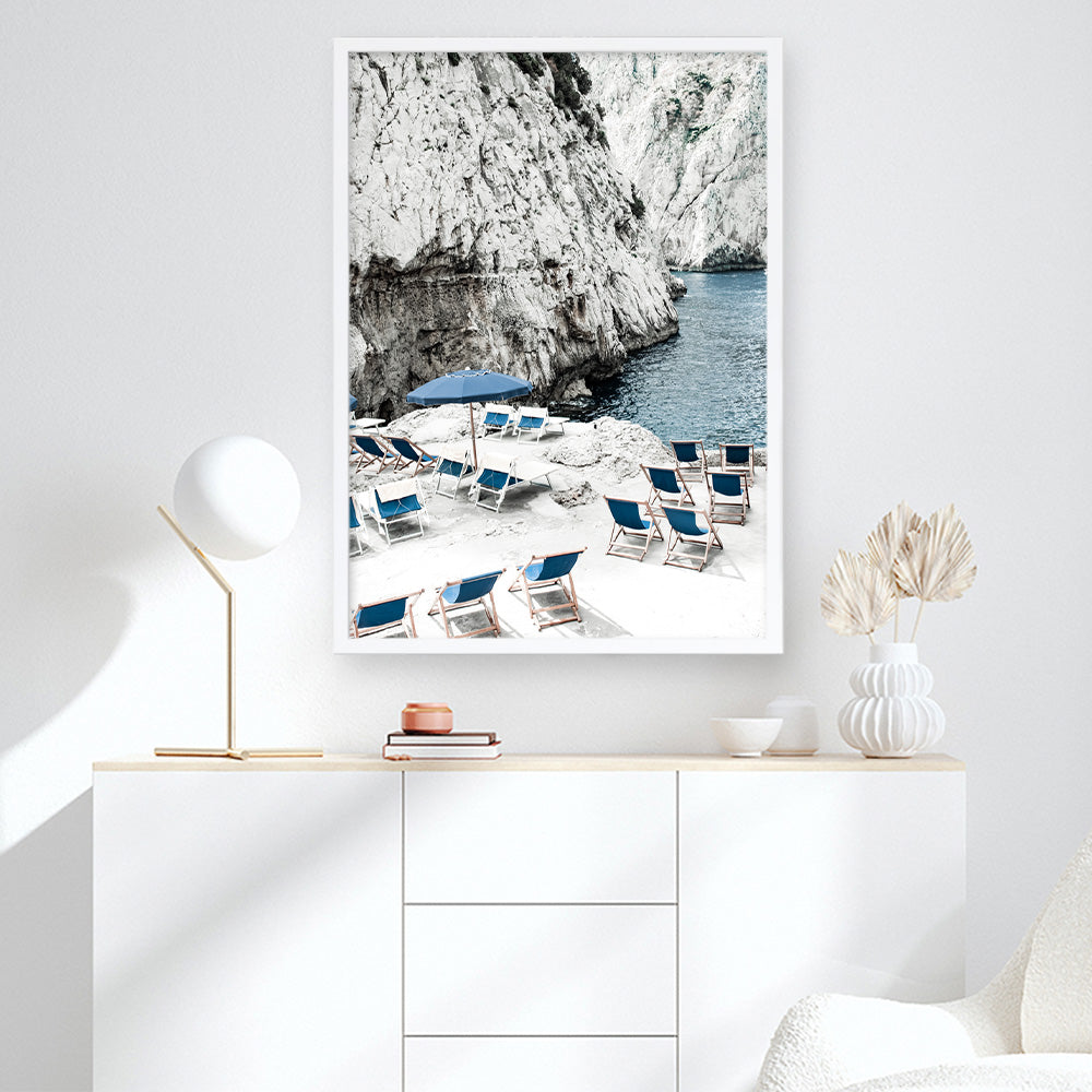 Shop Capri Beach Club II Photo Art Print a coastal themed photography wall art print from The Print Emporium wall artwork collection - Buy Australian made fine art poster and framed prints for the home and your interior decor, TPE-862-AP