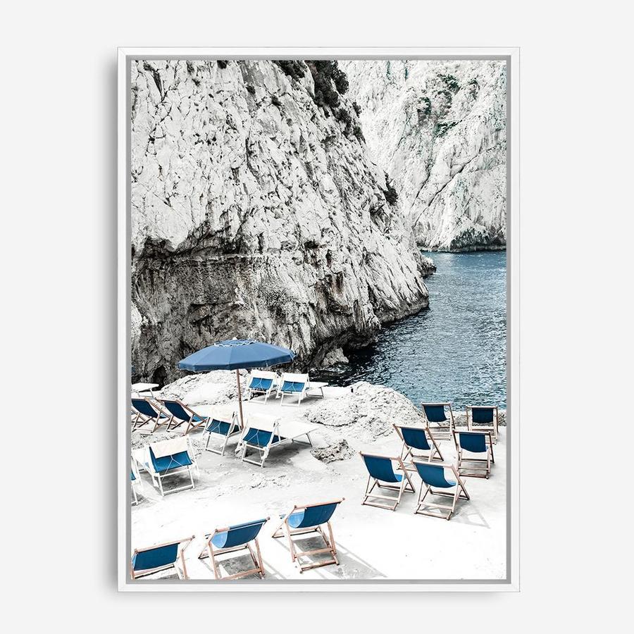 Shop Capri Beach Club II Photo Canvas Print a coastal themed photography framed stretched canvas print from The Print Emporium wall artwork collection - Buy Australian made prints for the home and your interior decor space, TPE-862-CA-35X46-NF