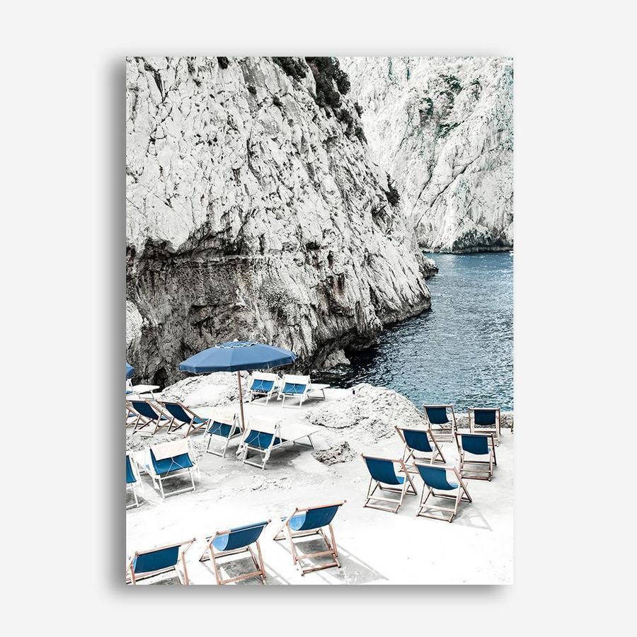 Shop Capri Beach Club II Photo Canvas Print a coastal themed photography framed stretched canvas print from The Print Emporium wall artwork collection - Buy Australian made prints for the home and your interior decor space, TPE-862-CA-35X46-NF