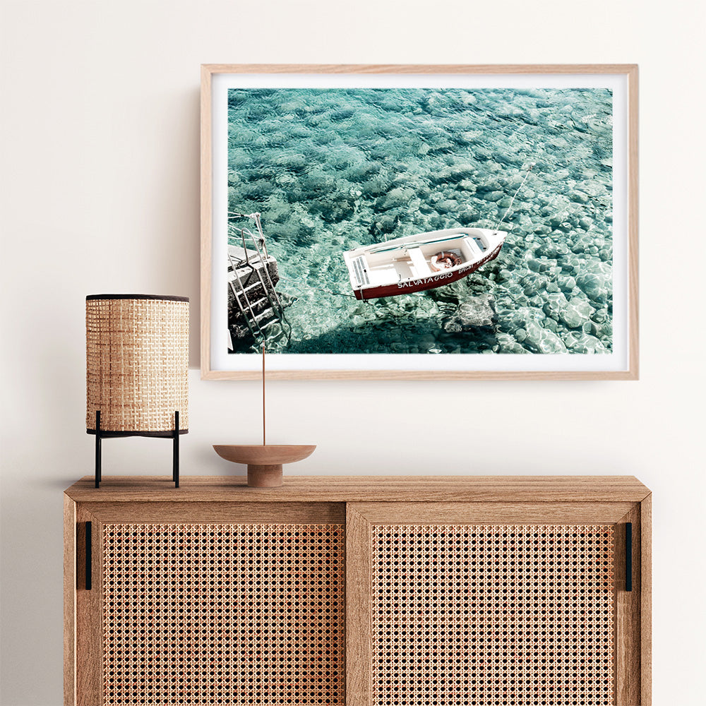Shop Capri Boat I Photo Art Print a coastal themed photography wall art print from The Print Emporium wall artwork collection - Buy Australian made fine art poster and framed prints for the home and your interior decor, TPE-722-AP
