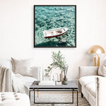 Shop Capri Boat I (Square) Photo Art Print a coastal themed photography wall art print from The Print Emporium wall artwork collection - Buy Australian made fine art poster and framed prints for the home and your interior decor, TPE-945-AP