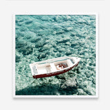 Shop Capri Boat I (Square) Photo Art Print a coastal themed photography wall art print from The Print Emporium wall artwork collection - Buy Australian made fine art poster and framed prints for the home and your interior decor, TPE-945-AP