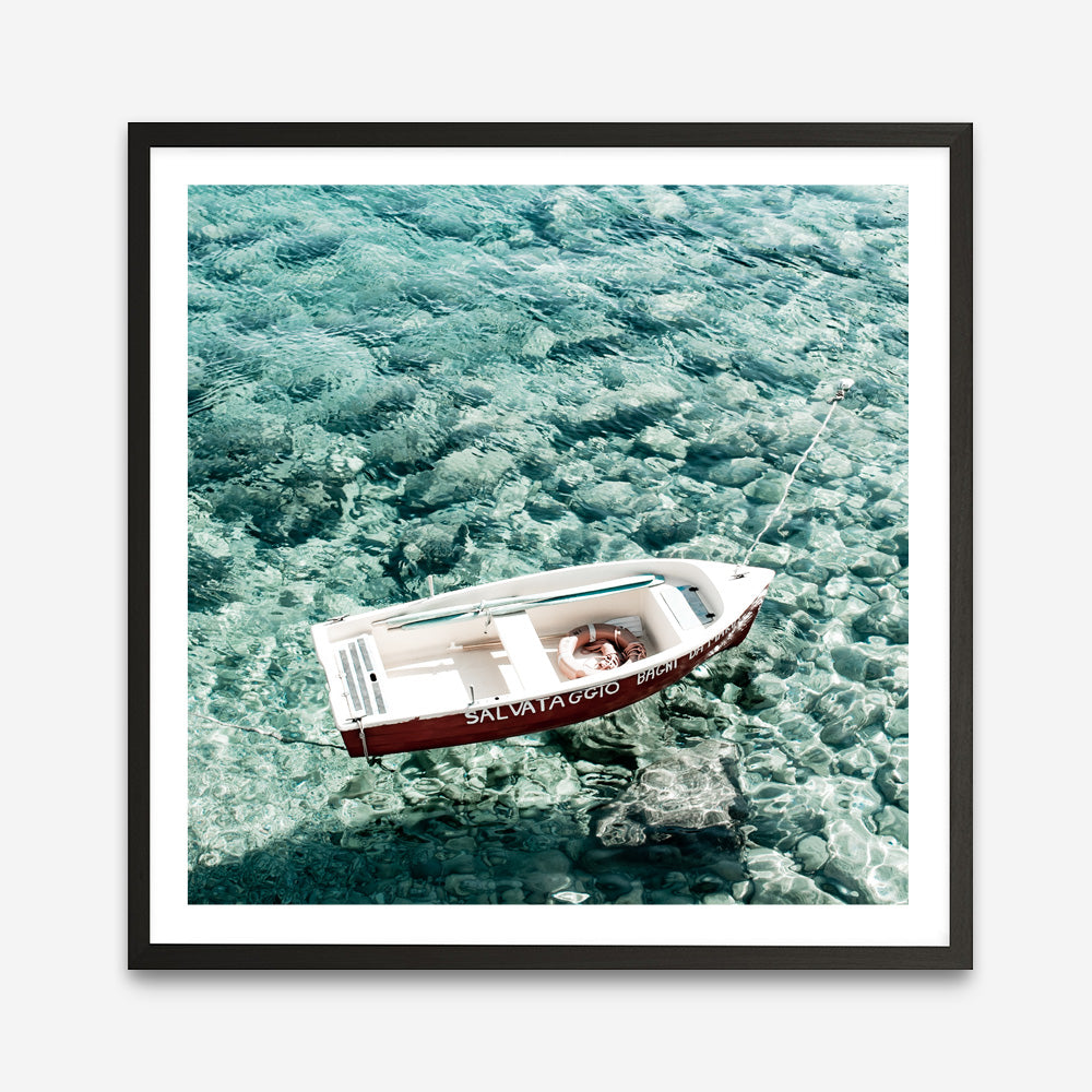 Shop Capri Boat I (Square) Photo Art Print a coastal themed photography wall art print from The Print Emporium wall artwork collection - Buy Australian made fine art poster and framed prints for the home and your interior decor, TPE-945-AP