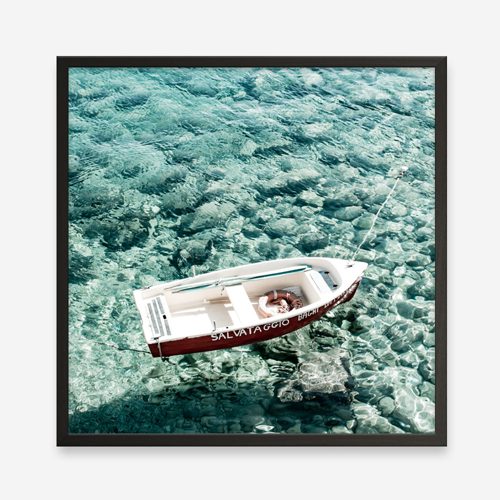 Shop Capri Boat I (Square) Photo Art Print a coastal themed photography wall art print from The Print Emporium wall artwork collection - Buy Australian made fine art poster and framed prints for the home and your interior decor, TPE-945-AP