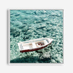 Shop Capri Boat I (Square) Photo Canvas a coastal themed photography framed stretched canvas print from The Print Emporium wall artwork collection - Buy Australian made prints for the home and your interior decor space, TPE-945-CA-40X40-NF