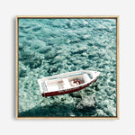 Shop Capri Boat I (Square) Photo Canvas a coastal themed photography framed stretched canvas print from The Print Emporium wall artwork collection - Buy Australian made prints for the home and your interior decor space, TPE-945-CA-40X40-NF