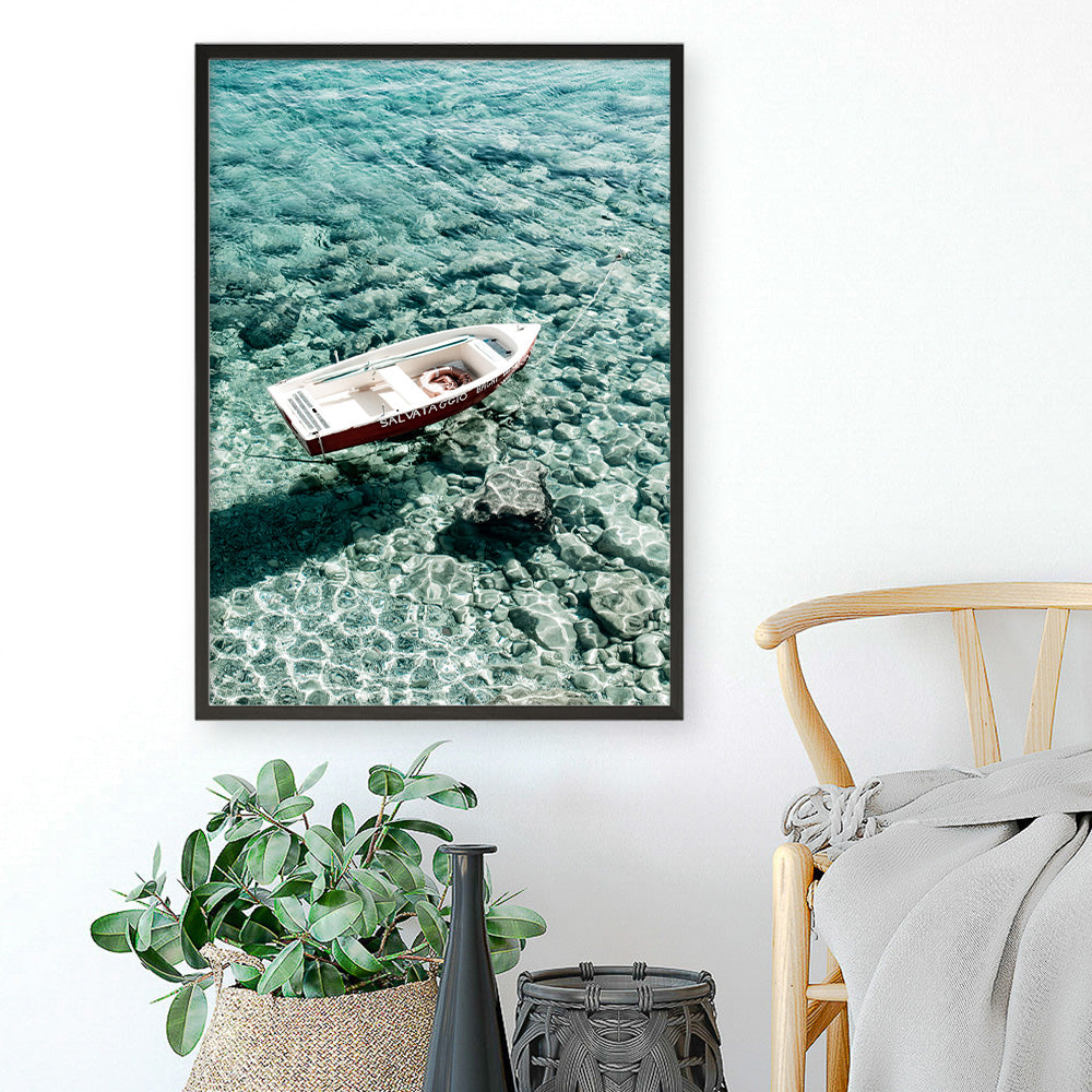 Shop Capri Boat II Photo Art Print a coastal themed photography wall art print from The Print Emporium wall artwork collection - Buy Australian made fine art poster and framed prints for the home and your interior decor, TPE-723-AP