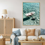 Shop Capri Boat II Photo Canvas Print a coastal themed photography framed stretched canvas print from The Print Emporium wall artwork collection - Buy Australian made prints for the home and your interior decor space, TPE-723-CA-35X46-NF