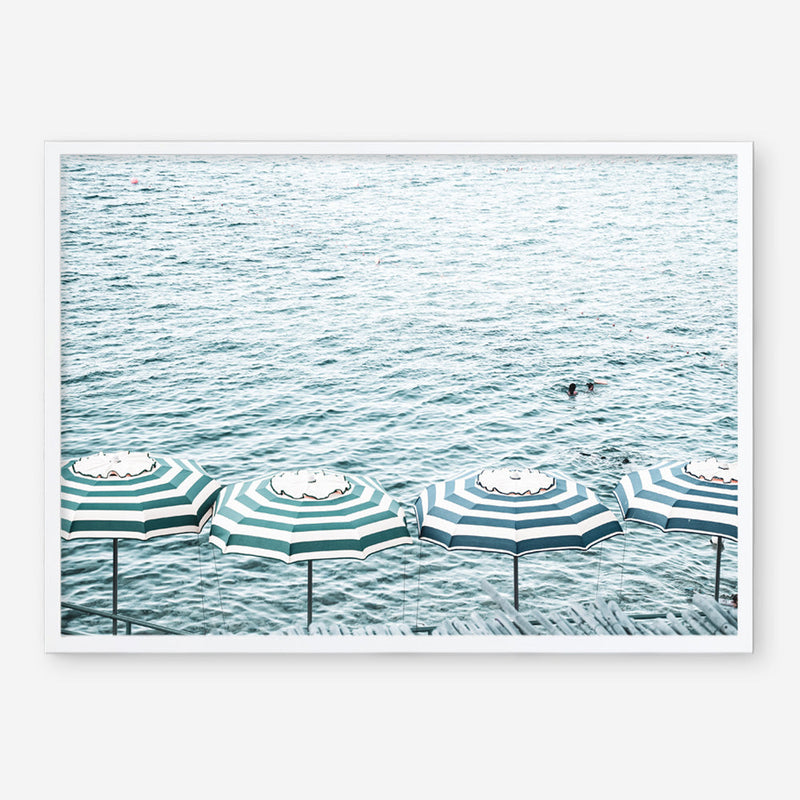 Shop Capri Island Umbrellas Photo Art Print a coastal themed photography wall art print from The Print Emporium wall artwork collection - Buy Australian made fine art poster and framed prints for the home and your interior decor, TPE-872-AP