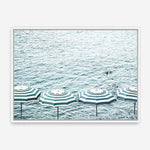 Shop Capri Island Umbrellas Photo Canvas Print a coastal themed photography framed stretched canvas print from The Print Emporium wall artwork collection - Buy Australian made prints for the home and your interior decor space, TPE-872-CA-35X46-NF