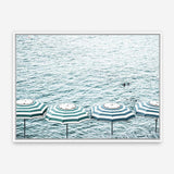 Shop Capri Island Umbrellas Photo Canvas Print a coastal themed photography framed stretched canvas print from The Print Emporium wall artwork collection - Buy Australian made prints for the home and your interior decor space, TPE-872-CA-35X46-NF