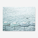 Shop Capri Island Umbrellas Photo Canvas Print a coastal themed photography framed stretched canvas print from The Print Emporium wall artwork collection - Buy Australian made prints for the home and your interior decor space, TPE-872-CA-35X46-NF