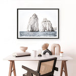 Shop Capri Rocks Photo Art Print a coastal themed photography wall art print from The Print Emporium wall artwork collection - Buy Australian made fine art poster and framed prints for the home and your interior decor, TPE-902-AP
