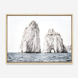 Shop Capri Rocks Photo Canvas Print a coastal themed photography framed stretched canvas print from The Print Emporium wall artwork collection - Buy Australian made prints for the home and your interior decor space, TPE-902-CA-35X46-NF