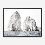 Shop Capri Rocks Photo Canvas Print a coastal themed photography framed stretched canvas print from The Print Emporium wall artwork collection - Buy Australian made prints for the home and your interior decor space, TPE-902-CA-35X46-NF