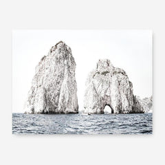 Shop Capri Rocks Photo Canvas Print a coastal themed photography framed stretched canvas print from The Print Emporium wall artwork collection - Buy Australian made prints for the home and your interior decor space, TPE-902-CA-35X46-NF