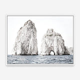 Shop Capri Rocks Photo Canvas Print a coastal themed photography framed stretched canvas print from The Print Emporium wall artwork collection - Buy Australian made prints for the home and your interior decor space, TPE-902-CA-35X46-NF