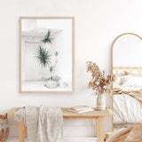 Shop Casa Di Palme II Art Print a coastal themed painted wall art print from The Print Emporium wall artwork collection - Buy Australian made fine art painting style poster and framed prints for the home and your interior decor room, TPE-758-AP