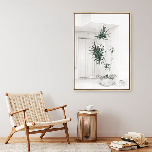 Shop Casa Di Palme II Canvas Print a coastal themed painted framed canvas wall art print from The Print Emporium artwork collection - Buy Australian made fine art painting style stretched canvas prints for the home and your interior decor space, TPE-758-CA-35X46-NF