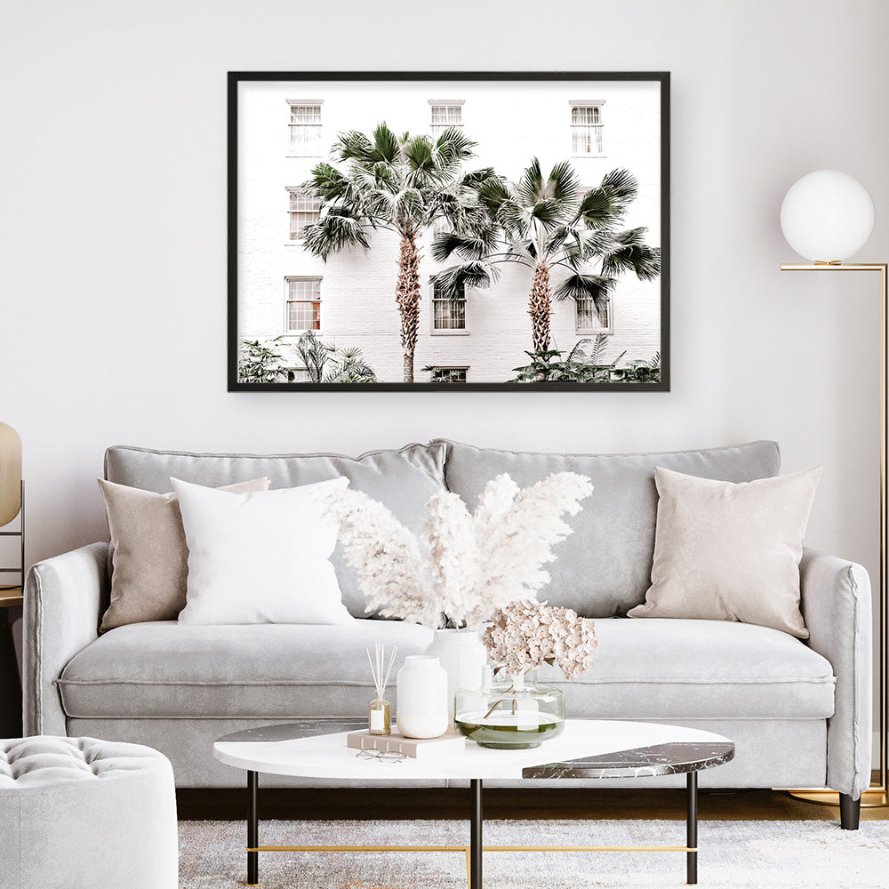 Shop Casa Palms Photo Art Print a coastal themed photography wall art print from The Print Emporium wall artwork collection - Buy Australian made fine art poster and framed prints for the home and your interior decor, TPE-545-AP