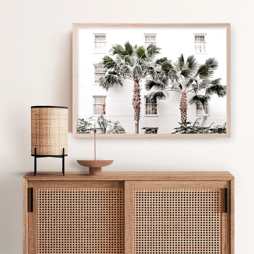 Shop Casa Palms Photo Art Print a coastal themed photography wall art print from The Print Emporium wall artwork collection - Buy Australian made fine art poster and framed prints for the home and your interior decor, TPE-545-AP