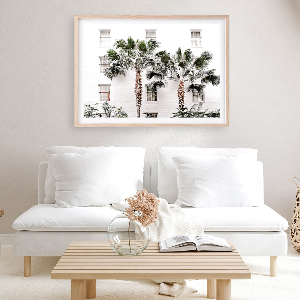 Shop Casa Palms Photo Art Print a coastal themed photography wall art print from The Print Emporium wall artwork collection - Buy Australian made fine art poster and framed prints for the home and your interior decor, TPE-545-AP