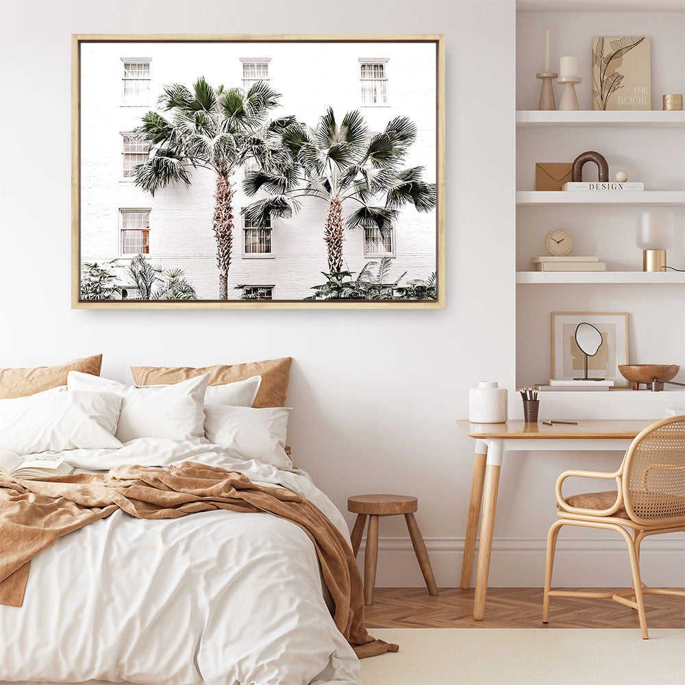 Shop Casa Palms Photo Canvas Print a coastal themed photography framed stretched canvas print from The Print Emporium wall artwork collection - Buy Australian made prints for the home and your interior decor space, TPE-545-CA-35X46-NF