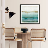 Shop Cerulean Haze I (Square) Art Print a painted abstract themed wall art print from The Print Emporium wall artwork collection - Buy Australian made fine art painting style poster and framed prints for the home and your interior decor room, TPE-PC-EZ192-AP