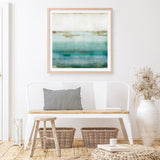 Shop Cerulean Haze I (Square) Art Print a painted abstract themed wall art print from The Print Emporium wall artwork collection - Buy Australian made fine art painting style poster and framed prints for the home and your interior decor room, TPE-PC-EZ192-AP