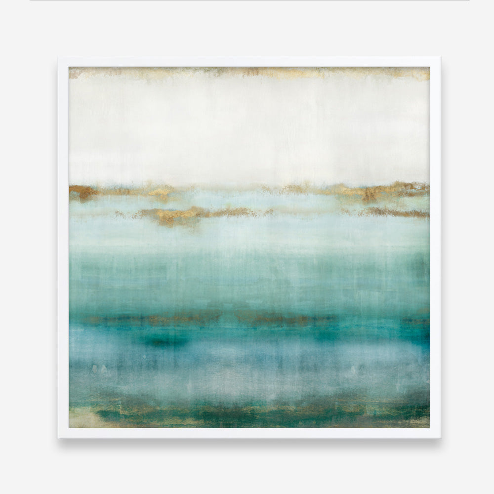 Shop Cerulean Haze I (Square) Art Print a painted abstract themed wall art print from The Print Emporium wall artwork collection - Buy Australian made fine art painting style poster and framed prints for the home and your interior decor room, TPE-PC-EZ192-AP