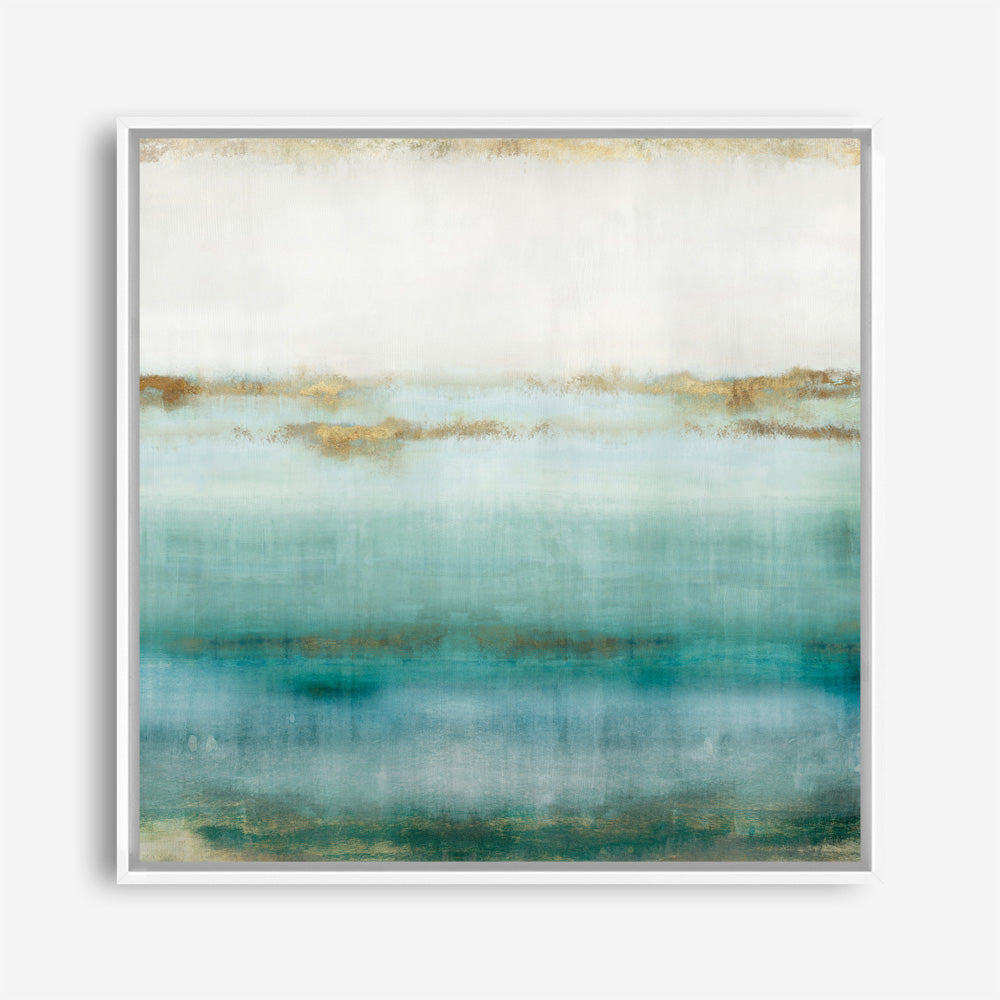 Shop Cerulean Haze I (Square) Canvas Print a painted abstract themed framed canvas wall art print from The Print Emporium artwork collection - Buy Australian made fine art painting style stretched canvas prints for the home and your interior decor space, TPE-PC-EZ192-CA-40X40-NF