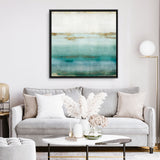 Shop Cerulean Haze I (Square) Canvas Print a painted abstract themed framed canvas wall art print from The Print Emporium artwork collection - Buy Australian made fine art painting style stretched canvas prints for the home and your interior decor space, TPE-PC-EZ192-CA-40X40-NF