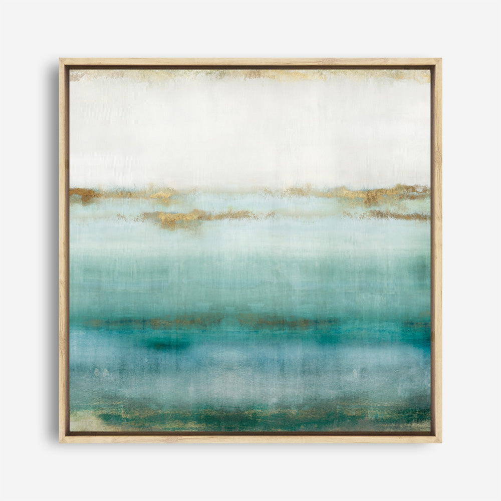 Shop Cerulean Haze I (Square) Canvas Print a painted abstract themed framed canvas wall art print from The Print Emporium artwork collection - Buy Australian made fine art painting style stretched canvas prints for the home and your interior decor space, TPE-PC-EZ192-CA-40X40-NF