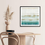 Shop Cerulean Haze II (Square) Art Print a painted abstract themed wall art print from The Print Emporium wall artwork collection - Buy Australian made fine art painting style poster and framed prints for the home and your interior decor room, TPE-PC-EZ193-AP