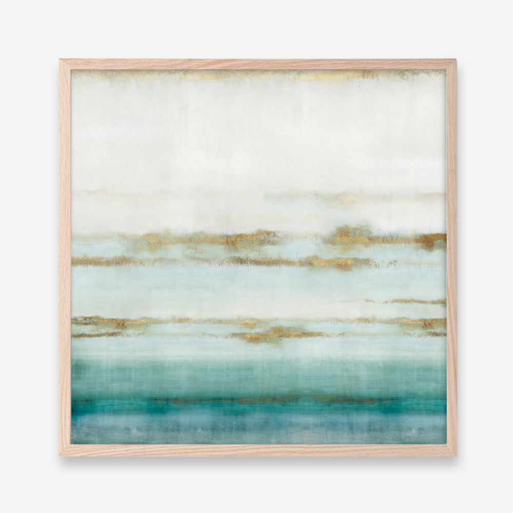 Shop Cerulean Haze II (Square) Art Print a painted abstract themed wall art print from The Print Emporium wall artwork collection - Buy Australian made fine art painting style poster and framed prints for the home and your interior decor room, TPE-PC-EZ193-AP