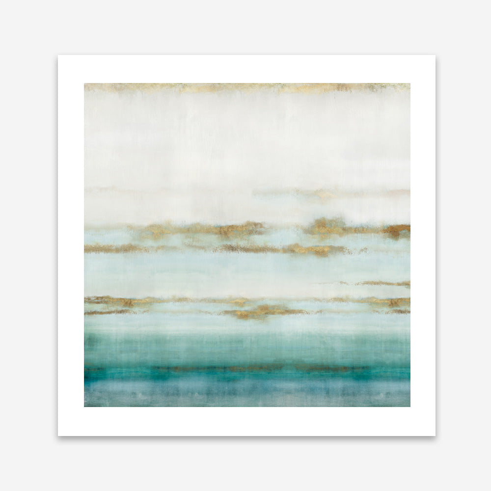 Shop Cerulean Haze II (Square) Art Print a painted abstract themed wall art print from The Print Emporium wall artwork collection - Buy Australian made fine art painting style poster and framed prints for the home and your interior decor room, TPE-PC-EZ193-AP