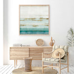 Shop Cerulean Haze II (Square) Art Print a painted abstract themed wall art print from The Print Emporium wall artwork collection - Buy Australian made fine art painting style poster and framed prints for the home and your interior decor room, TPE-PC-EZ193-AP