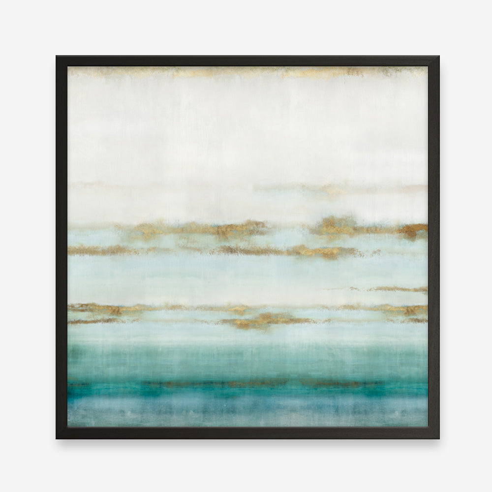 Shop Cerulean Haze II (Square) Art Print a painted abstract themed wall art print from The Print Emporium wall artwork collection - Buy Australian made fine art painting style poster and framed prints for the home and your interior decor room, TPE-PC-EZ193-AP