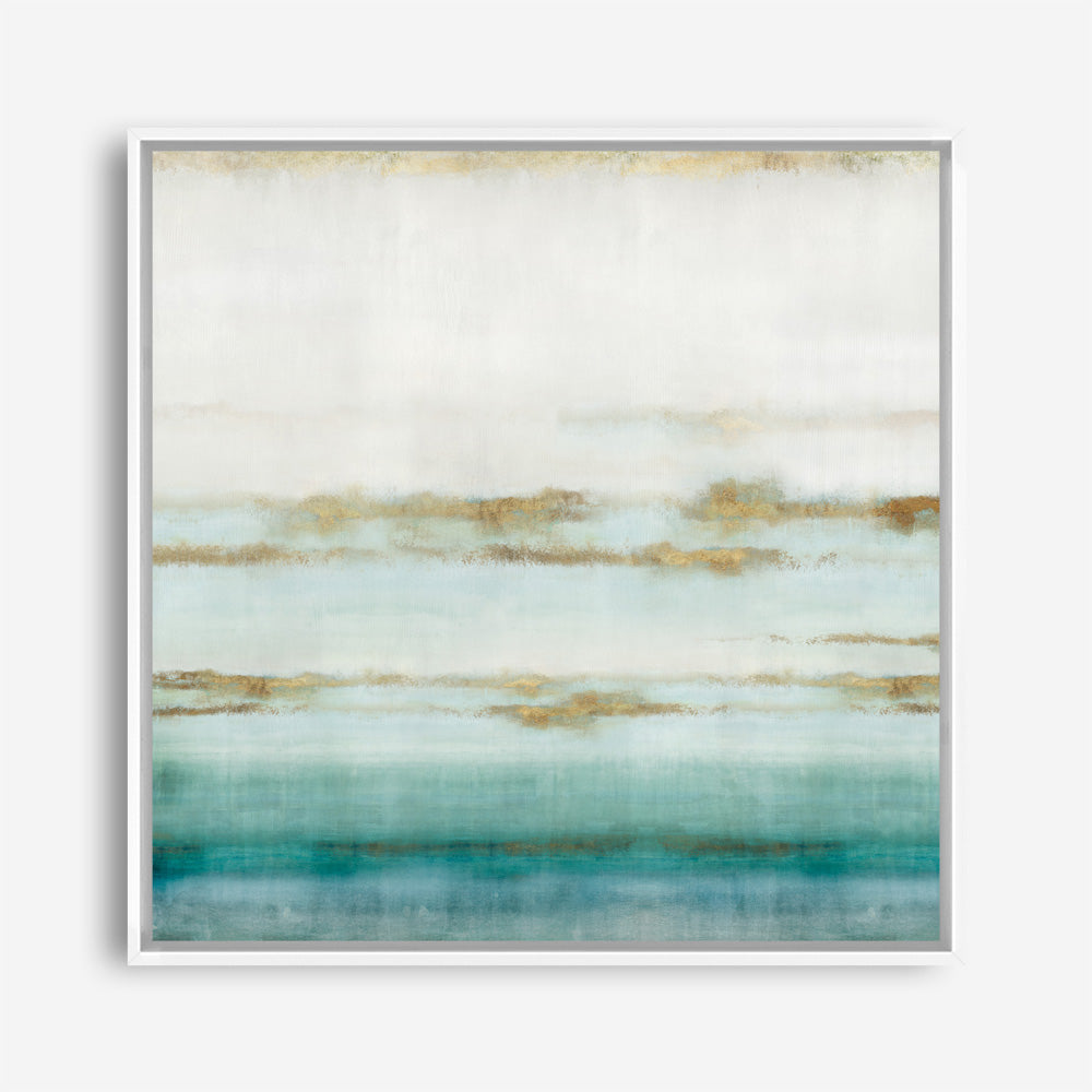 Shop Cerulean Haze II (Square) Canvas Print a painted abstract themed framed canvas wall art print from The Print Emporium artwork collection - Buy Australian made fine art painting style stretched canvas prints for the home and your interior decor space, TPE-PC-EZ193-CA-40X40-NF