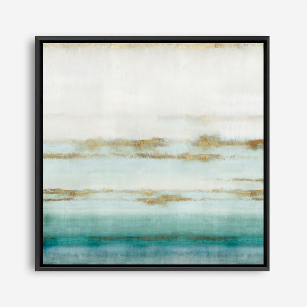 Shop Cerulean Haze II (Square) Canvas Print a painted abstract themed framed canvas wall art print from The Print Emporium artwork collection - Buy Australian made fine art painting style stretched canvas prints for the home and your interior decor space, TPE-PC-EZ193-CA-40X40-NF