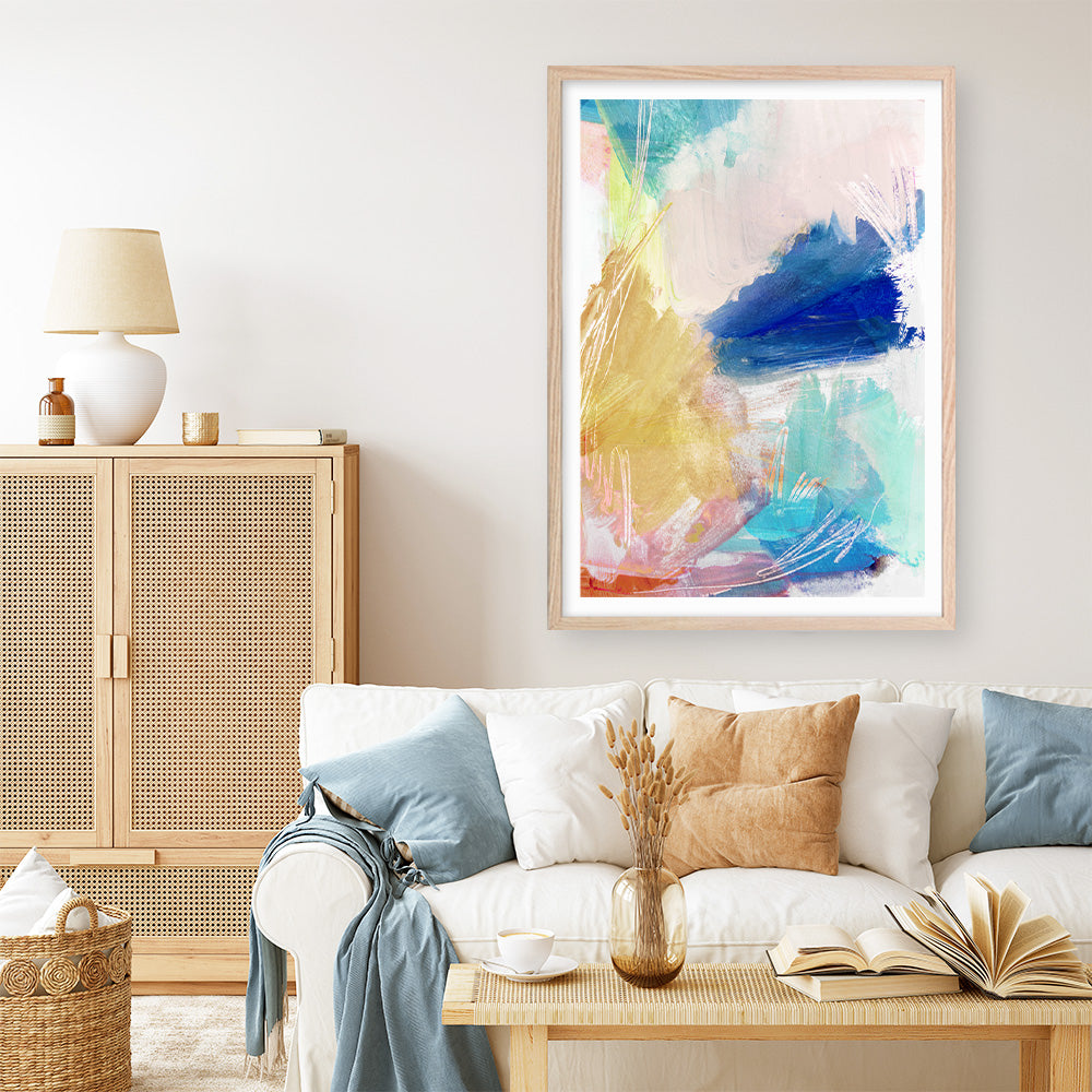 Shop Cha Cha I Art Print a painted abstract themed wall art print from The Print Emporium wall artwork collection - Buy Australian made fine art painting style poster and framed prints for the home and your interior decor room, TPE-PC-HN065-AP
