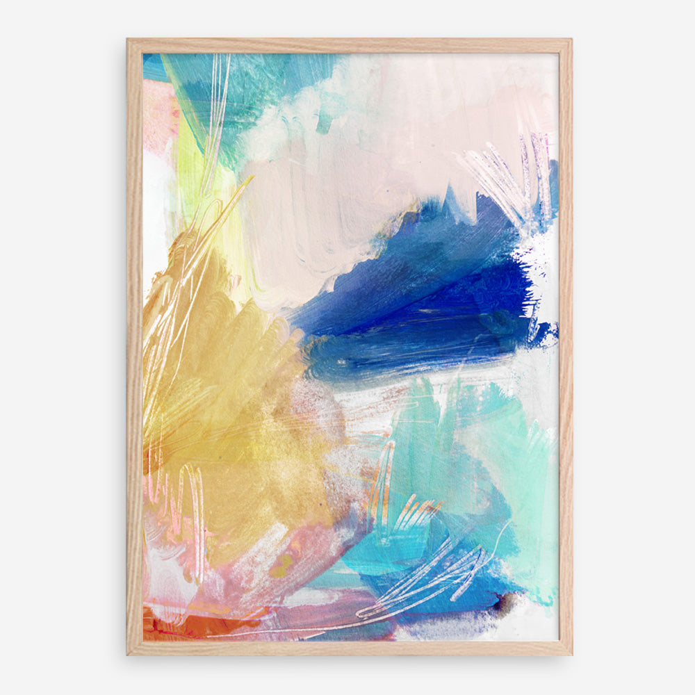 Shop Cha Cha I Art Print a painted abstract themed wall art print from The Print Emporium wall artwork collection - Buy Australian made fine art painting style poster and framed prints for the home and your interior decor room, TPE-PC-HN065-AP