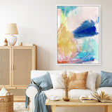 Shop Cha Cha I Canvas Print a painted abstract themed framed canvas wall art print from The Print Emporium artwork collection - Buy Australian made fine art painting style stretched canvas prints for the home and your interior decor space, TPE-PC-HN065-CA-35X46-NF